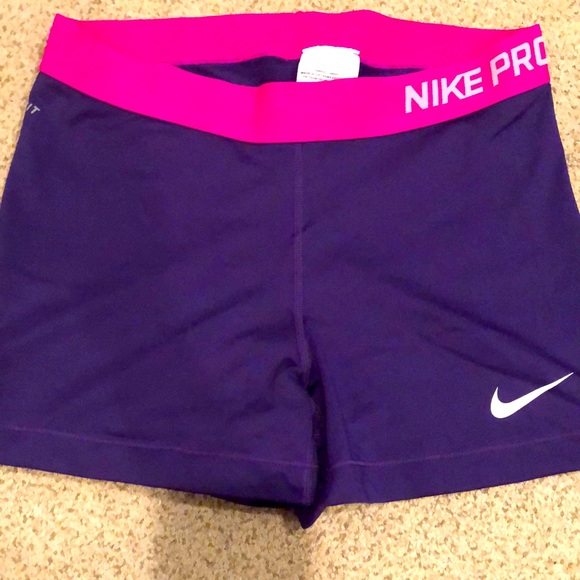 NWOT Nike Dri-fit shorts purple pink large - Picture 1 of 3